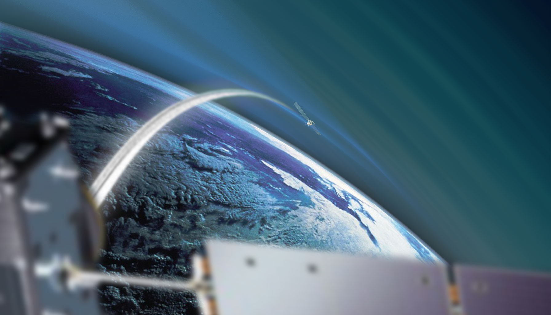 Illustration of GNSS radio occultation for space weather with nanosatellites