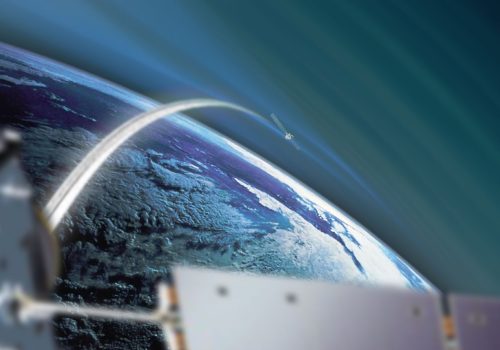 Illustration of GNSS radio occultation for space weather with nanosatellites